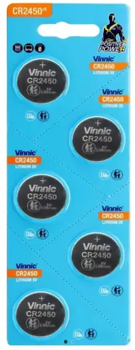 [76373] Pila CR2450 Vinnic $ X Unid (Blister X 4)