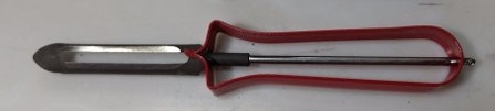 [41479] Pelapapas Prof. Mango Plastico Rojo