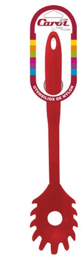 [47975] Cuchara Servir Pasta Nylon Rojo (FPM)