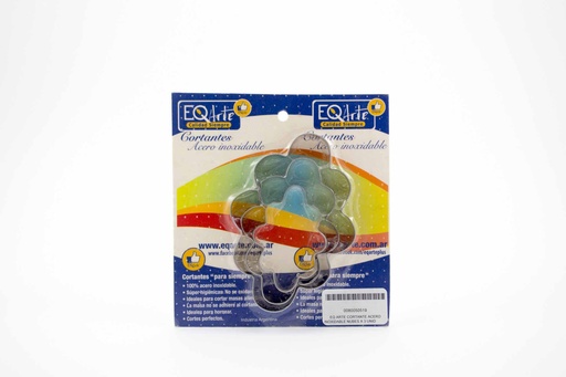 [43816] Cortante Acero Inox Nubes X 3 Blister