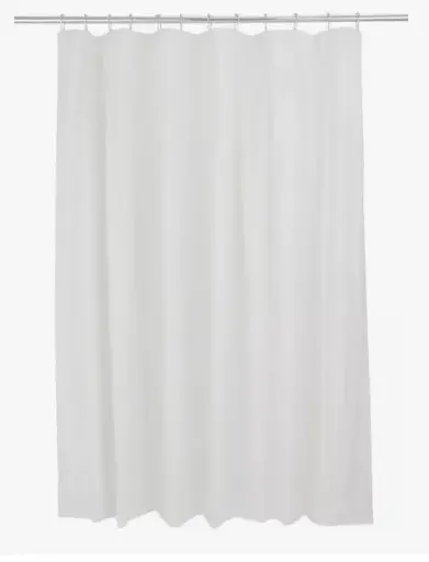 [41507] Cortina Plastica De Baño C/Ganchos