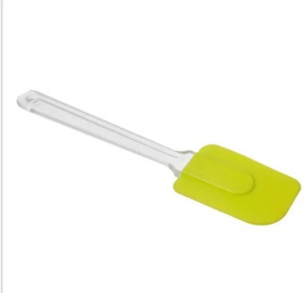 [49319] Espatula Silicona Verde Mango Transp