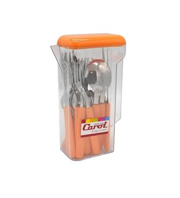 [49326] Jarra Plasttica Crist. Tapa Naranj   1.25L