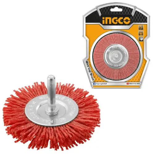 [76362] Cepillo Circular Rizado De Nylon 100mm P/Taladro