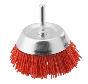 [76355] Cepillo Copa Rizado De Nylon P/Taladro