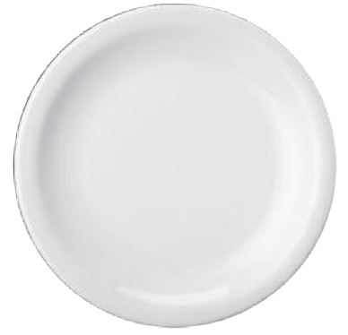 [62395] Plato Playo Ala Angosta Porcelana 26cm