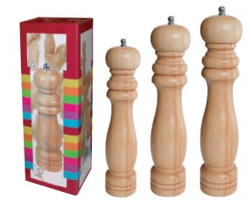[56314] Pimentero De Madera 20cm Con Caja