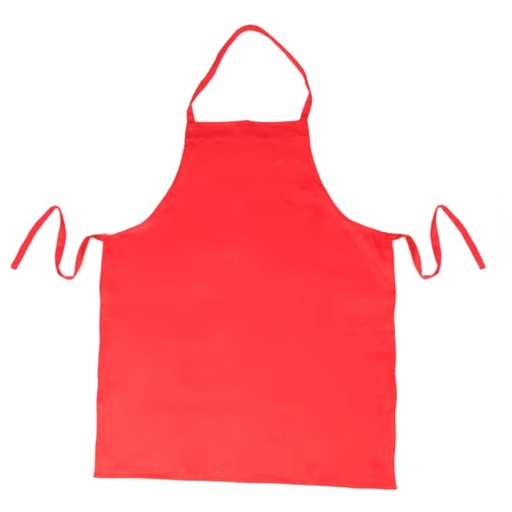 [40130] Delantal Pechera Rojo