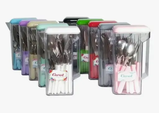 [49332] Cubiertos Mod. 410 Jgox24 Jar-Tap-Azu