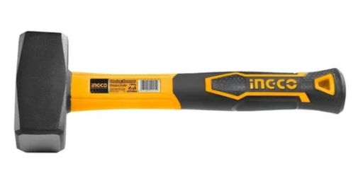 [76351] Maza Albañil 2 Kilo 28cm Mango Fibra De Vidrio Ingco