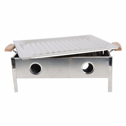 [40127] Parrilla Brasero Con Asas Madera