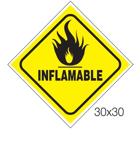 [52187] Cartel 30 X 30 Cm (Inflamable)