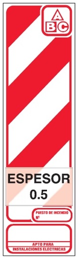 [52193] Cartel 80 X 23 Cm (Matafuego)