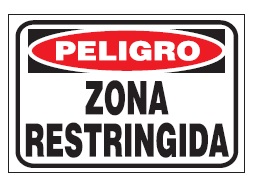 [62354] Cartel 30 X 40 Cm Acceso Restringido