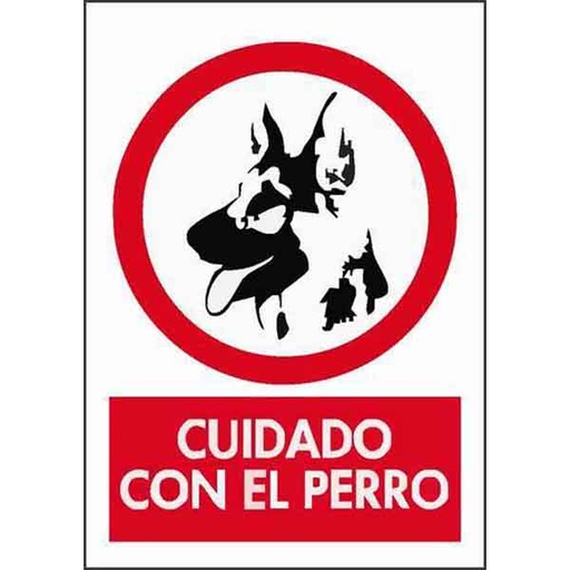 [66866] Cartel 16 X 25 Cuidado Con El Perro