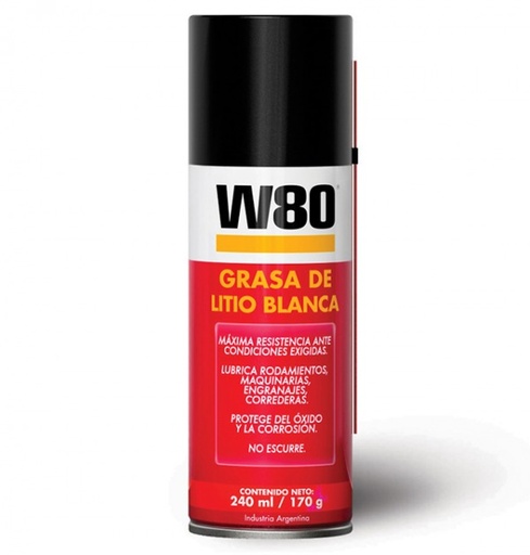 [25459] W80 Grasa De Litio Blanca X 240 Ml