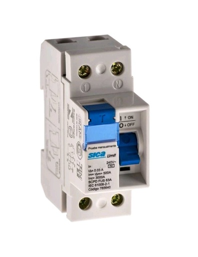 [53682] Disyuntor Int Dif 2x16A US 10 MA