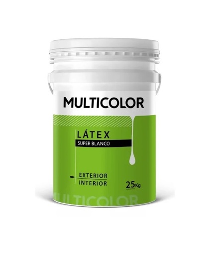 [76527] Multicolor Látex Exterior-Interior Blanco x 25 kg