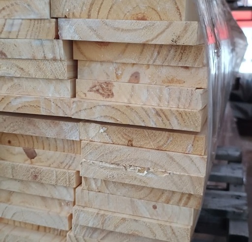 [76530] Pino Cepillado 1"x 6x12 Pies   $ X Liston Sin Embolsar