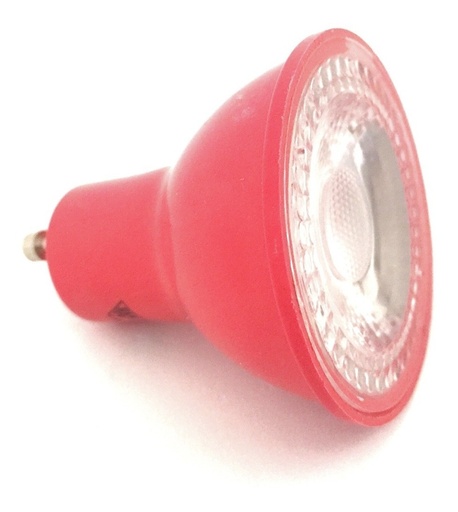 [64063] Lampara Led GU10 MR16 4W ROJA