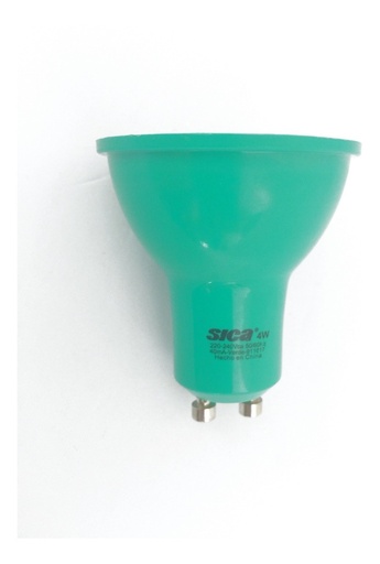 [64064] Lampara Led GU10 MR16 4W Verde