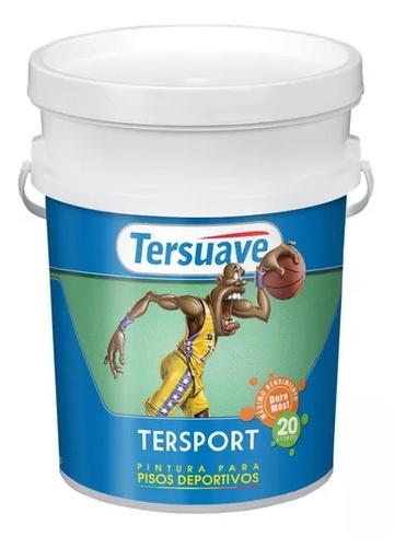 [76614] Tersport Piso Deportivo Base Acuosa Gris Plomo x 20 lts