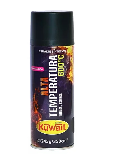 [76663] Alta Temperatura Negro 600°C X 350ml/245gr