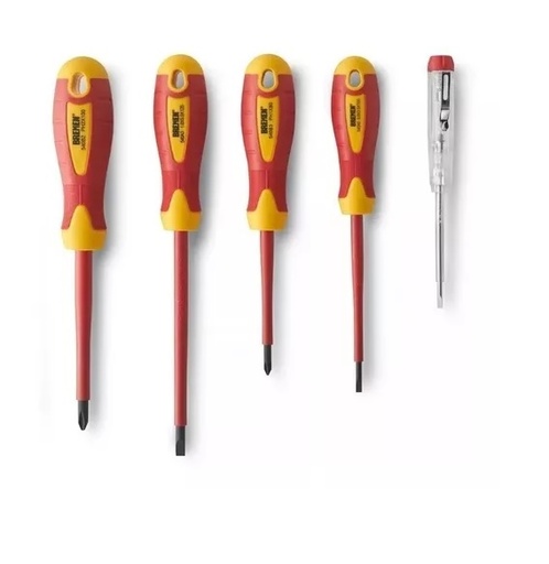 [76670] Destornillador Electricista Juego X5pzs  Bremen
