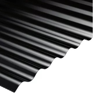 [76711] Chapa Sinusoidal Negra $ x Metro 0.5 Espesor 