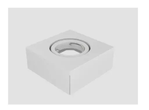 [76850] Luminaria Semi Embutir P/Dicroica C/Mov GU10 Blanco Texturado Spotsline