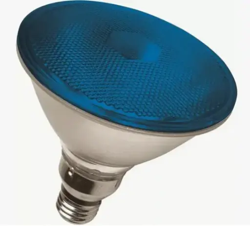 [76875] Lampara Par38 80W Halogena Azul