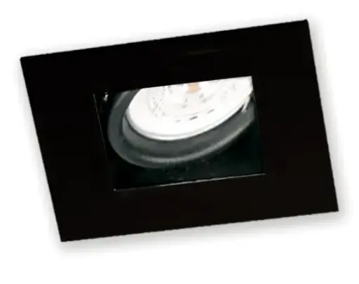 [76888] Spot Embutir Movil P/Dicro 10x10 1 Luz Negro