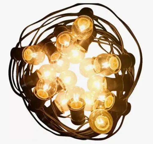 [76891] Guirnalda 10 Mts Cable Paralelo Con 10 Portalamparas E27