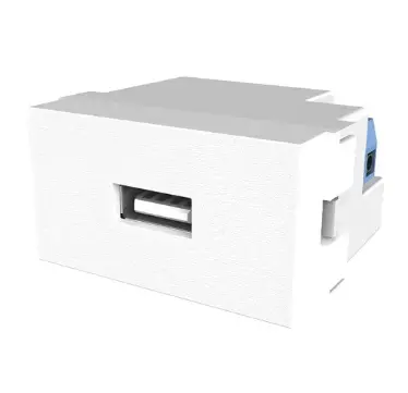 [76902] Toma 1 USB De Carga 1 A Platinum Blanco 60146