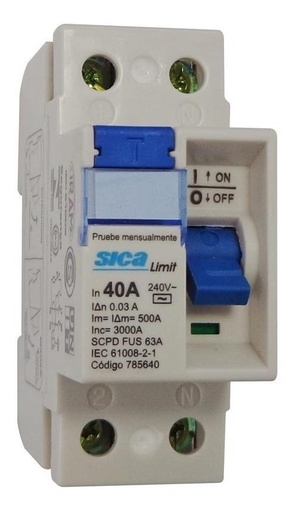 [76938] Disyuntor 2P 16A 10mA AC - Jeluz