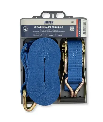 [76946] Cinta de Amarre c/crique 10m x 50mm X 2unid [5000kg]