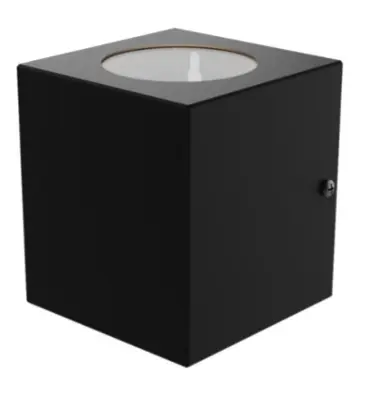 [76968] Difusor Unidireccional 2 GU10 Negro Texturado