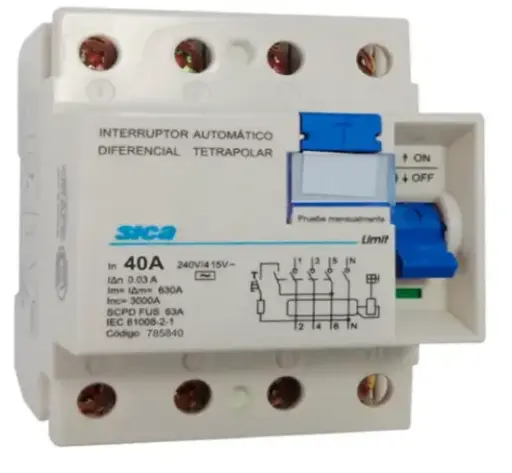 [76971] Diferencial Tetrapolar 40A 3KA