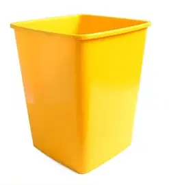 [76995] Tacho para Residuo Cuadrado Negro 450. 13l. S/Tapa.