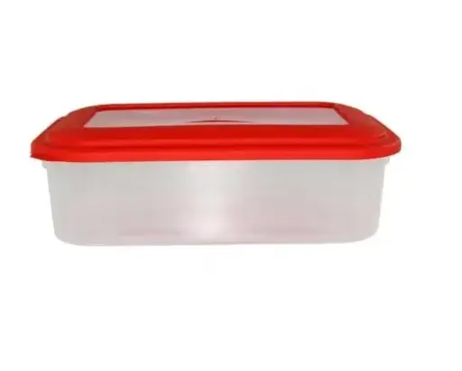 [77004] Hermetico rectangular  2l. aprox - Tapa color. bazar SINA