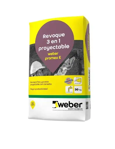 [77015] Weber Promex E X30kg   Revoque Proyectable 3 En 1