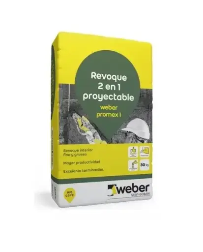 [77014] Weber Promex I X30kg   Revoque Proyectable 2 En 1