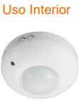 [77182] Sensor Infrarrojo Techo  360 º hasta 6 mts IP20 -7015810