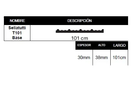 [77222] Sellatutti Para Chapa T101 Base Color Gris  $ X Tira