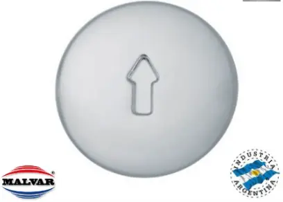 [77253] Tapa Plast. Crom. P/Volante Cromado/Azabache (N)