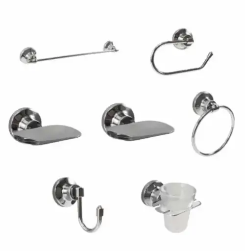 [44572] Kit Accesorios Baño  Denver 6 Piezas Cromo