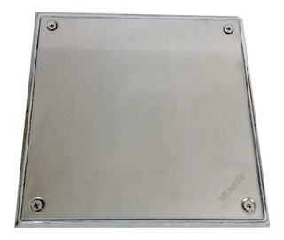 [21672] Tapa Acero Inox. 10X10 Caja Plomo