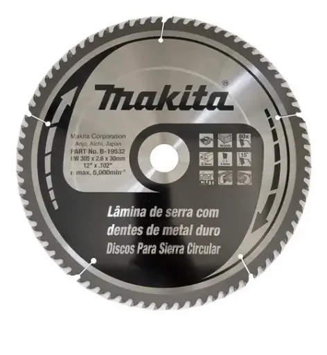 [77375] Hoja De Sierra P/Madera 305mm B-19532