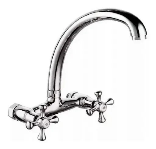 [77531] Mezcladora Pared Cierre Ceramico Pico J Grueso