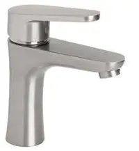 [77555] Monocomando Turin Lavatorio Acero Baja